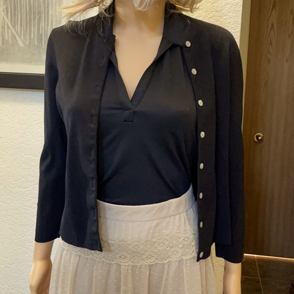 Worthington Petite Black Cardigan